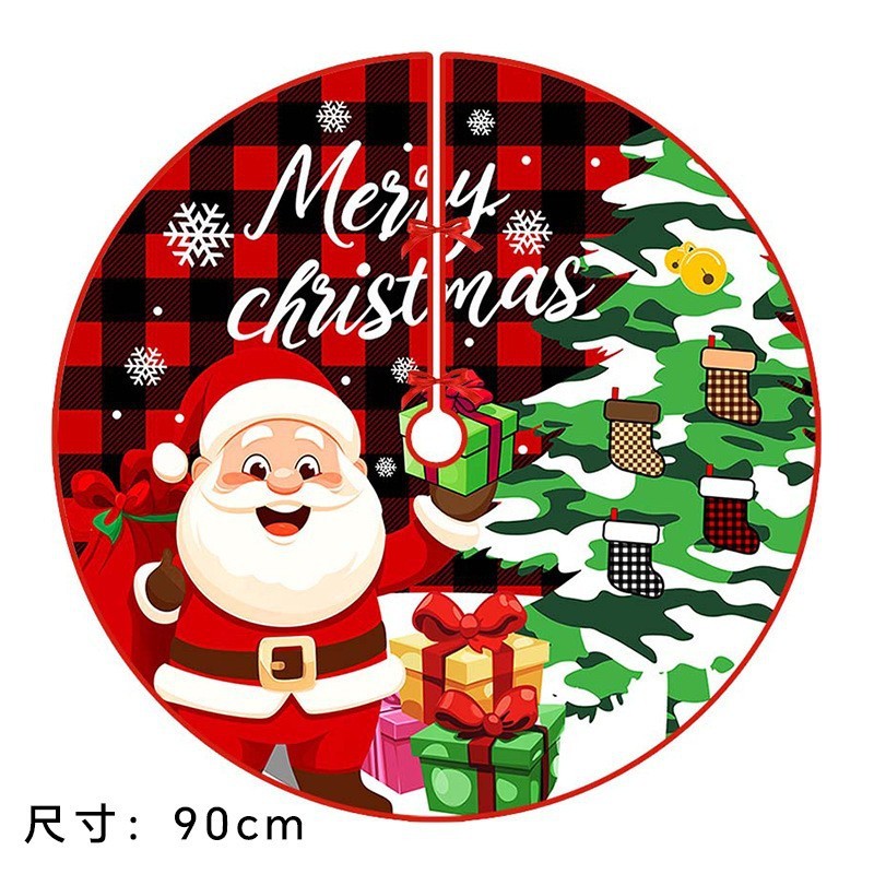 国境を越えたクリスマス装飾用品の雰囲気配置雪花箔押しベルベットの木のスカートの雰囲気配置クリスマスツリーの底|undefined