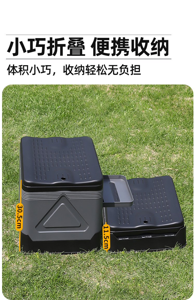 [in stock Wholesale] Outdoor Toilet Foldable Camping Toilet Portable Toilet Self-driving Emergency Toilet