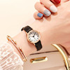 Cute watch, retro dial for beloved, Korean style, simple and elegant design, for secondary school, thin strap, small dial