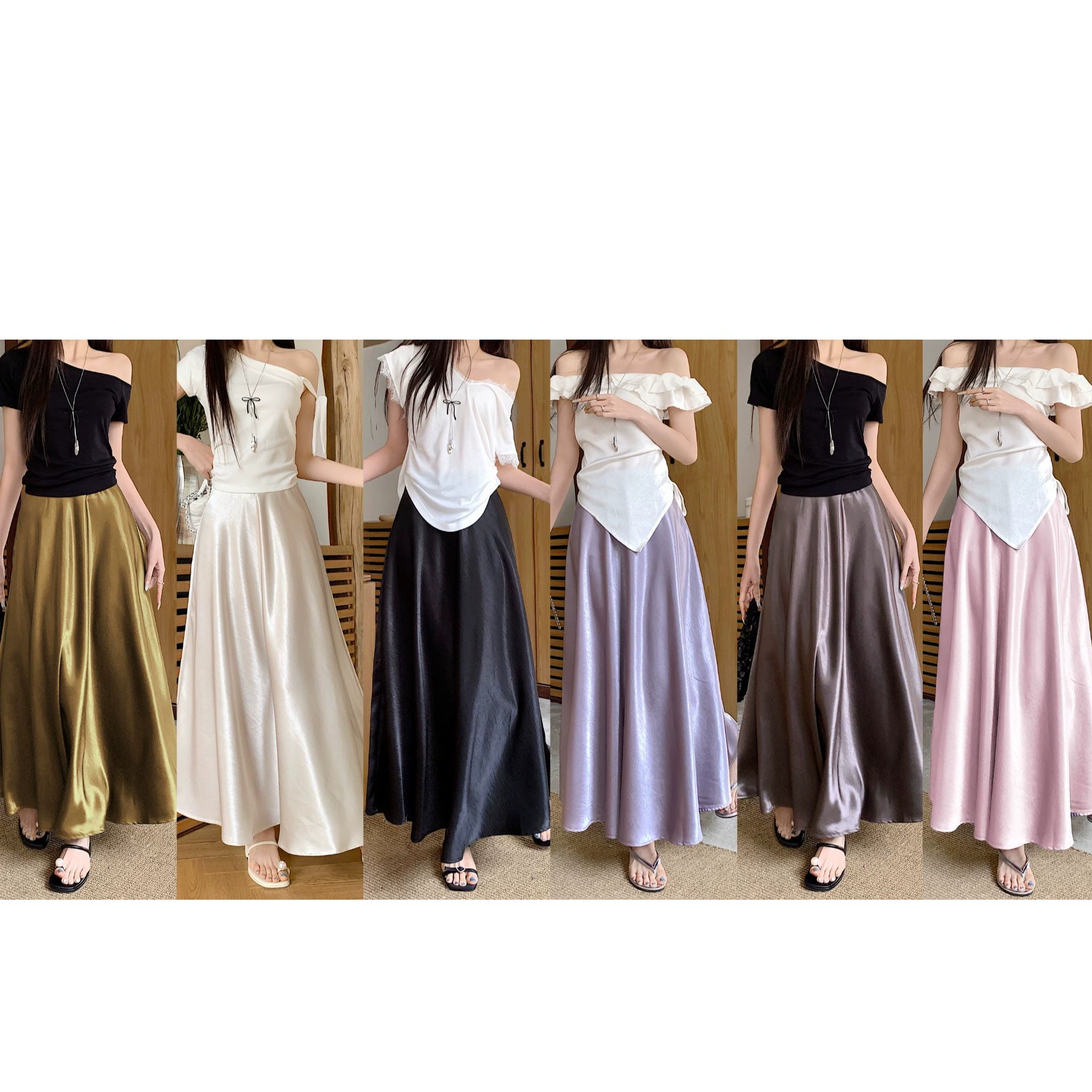 Женская летняя утягивающая и слегка толстая юбка больших размеров с рыбьим хвостом, чай с молоком, абрикосовый, сиреневый, фиолетовый, звездное небо, черный