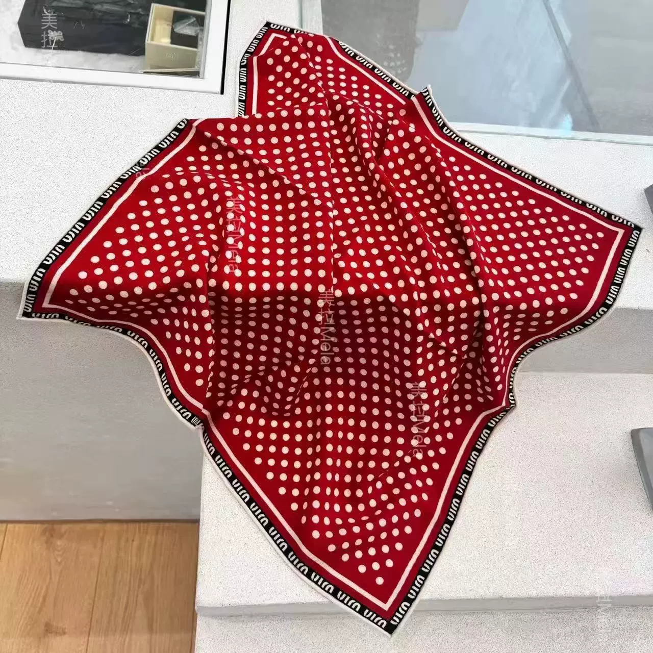 Платок-носкатка, корейский стиль, 70×70 см, тонкая легкая защита шеи и повязка на голову