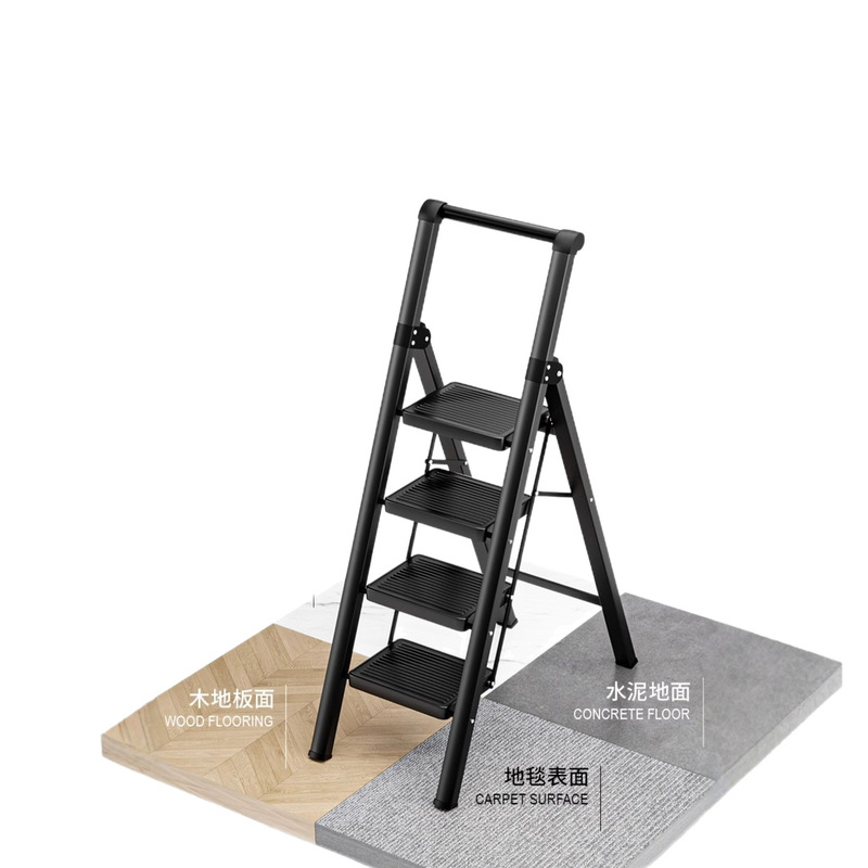 家庭用はしご折りたたみ伸縮式屋内多機能厚みのある新築祝いヘリンボーンはしご4または5段ポータブルはしご小さな階段|undefined