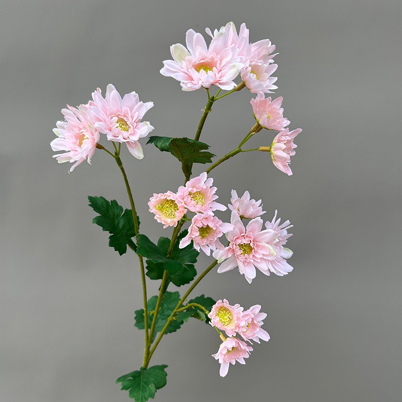 Simulación del Día de San Valentín rosa fabricante 3 sola rama multi-cabeza rosa decoración de la boda flor falsa al por mayor
