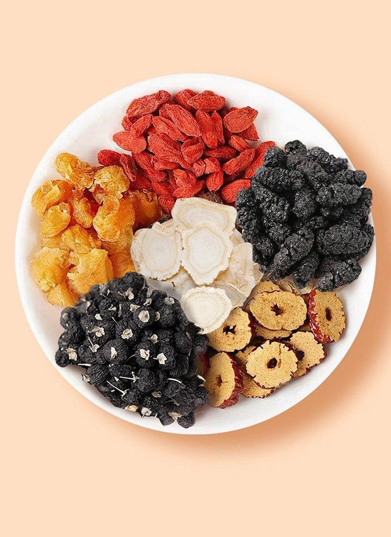 Ginseng Goji Mulberry Longan Tea Blend 12 Pyramid Bags 120g Daily Herbal Infusion details