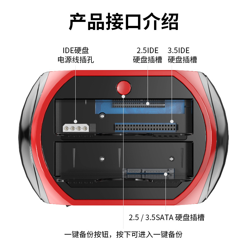 ハードディスクホルダーide/sata2.5/3.5ハードディスクケースとポート/シリアルノートパソコンのデスクトップパソコンの携帯ハードディスクケース