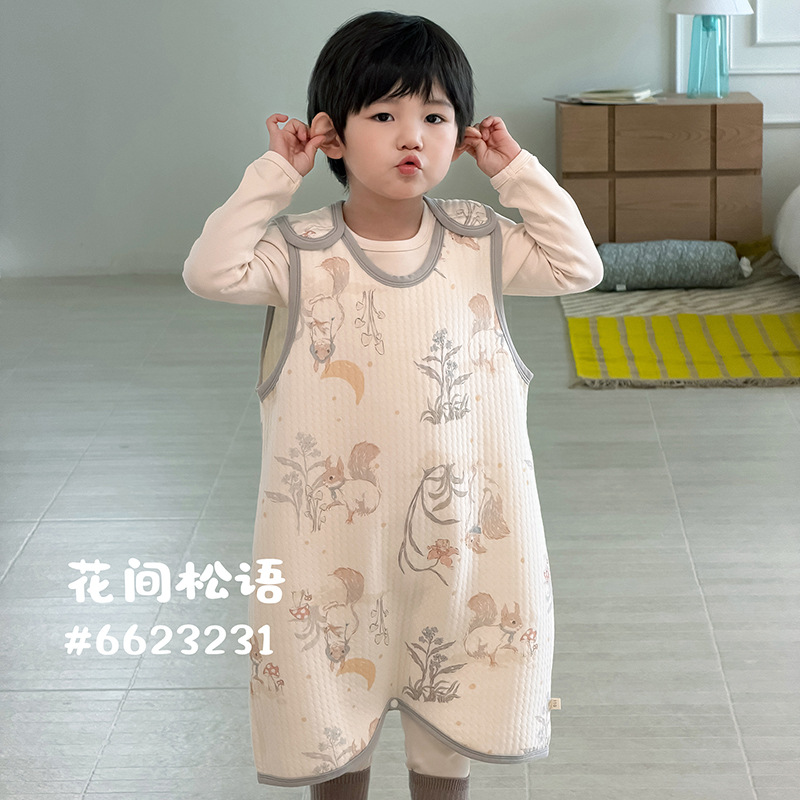 Sleeping bag-huajiansongyu [10a antibacterial | Thin cotton 300g] / Size 80 (recommended height is about 70cm)