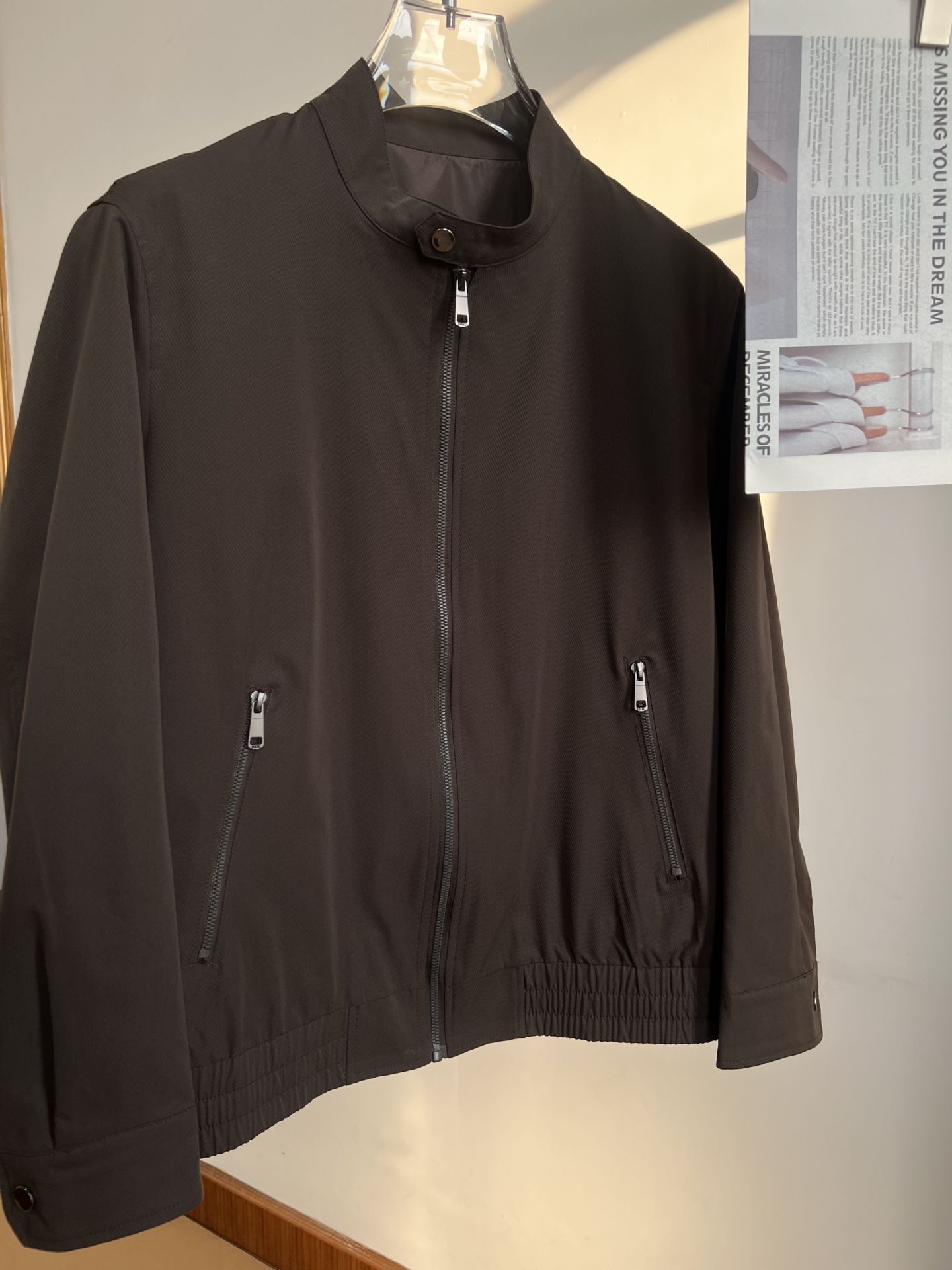 Spring And Autumn American Classic Harrington Executive Windproof Breathable Men's Commuter Stand Collar Zipper Jacket_viptrois.com