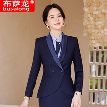 2023新款布萨龙busalong女长袖职业西服西裤正装套装工作服女3002