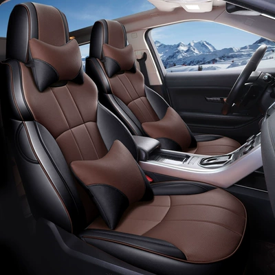 leather seat cover summer five, Modelə uyğun (Original) oturacaq örtükləri - black-curry-plain-leather-standard-edition