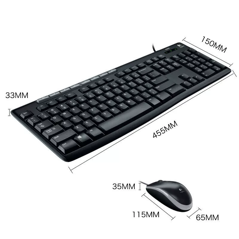 Клавиатура и мышь Logitech, набор для офиса, ноутбука, бизнес-версия