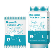 【跨境货源】旅游一次性马桶垫坐垫纸加厚孕产妇坐便套外贸英文版