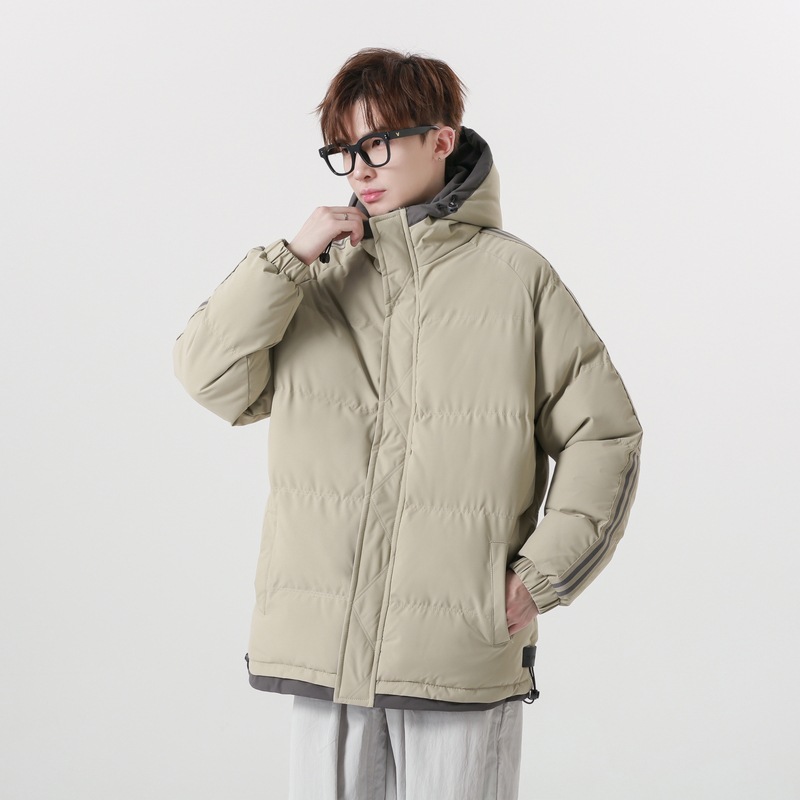 Heren winterjas met capuchon gewatteerde oversized jas katoen_voghion.com
