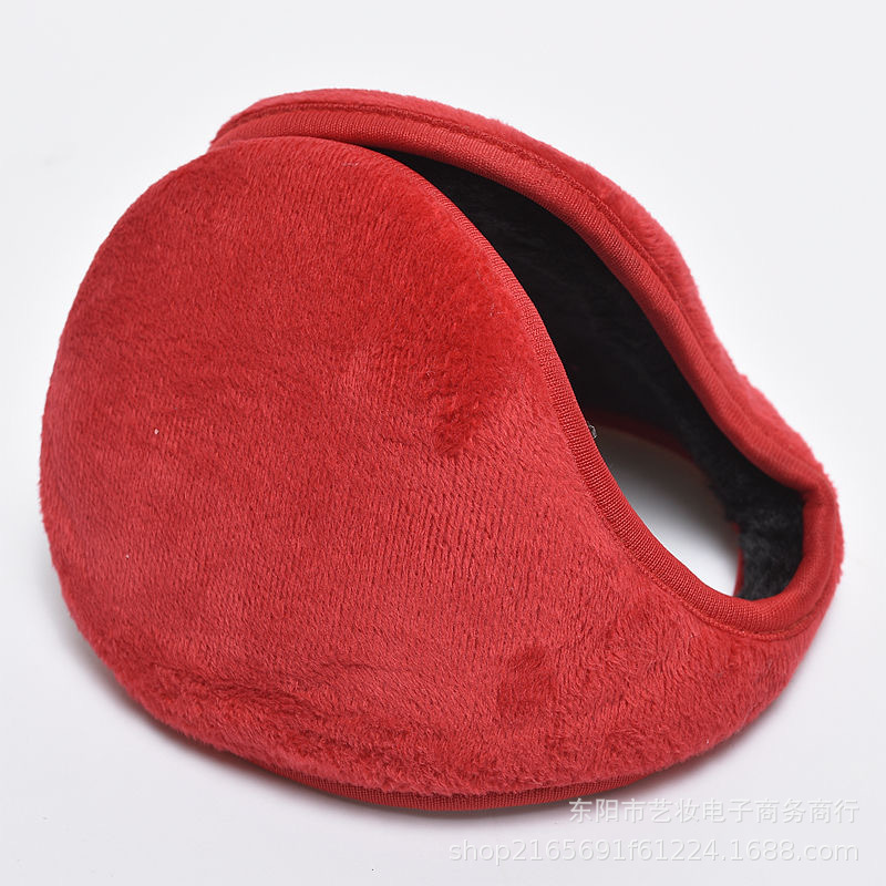 Invierno unisex felpa engrosada extra-grandes orejeras al aire libre montar a prueba de frío caliente espalda-llevar orejeras