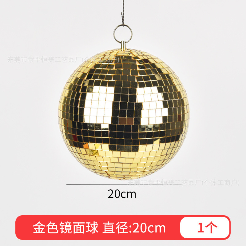 6 - 30cm reflejador de vidrio espejo bola de Navidad decoración para el hogar bola de mosaico escenario discoteca