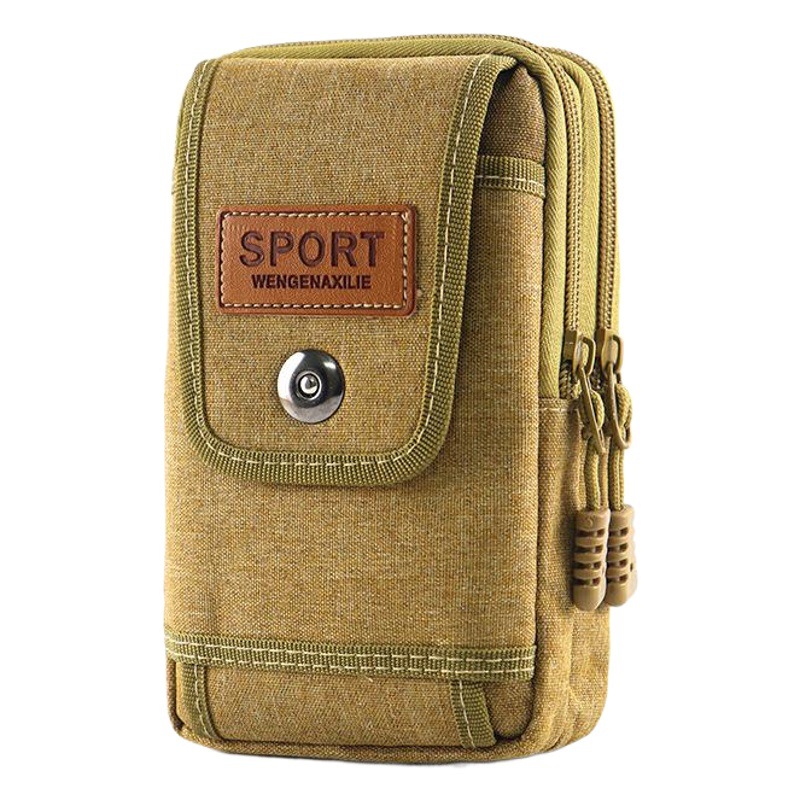 Nuevo bolso del teléfono móvil Cinturón multifuncional para hombres Sitio de construcción Bolsa de cintura de trabajo Caja del teléfono móvil horizontal y vertical Mini bolsa