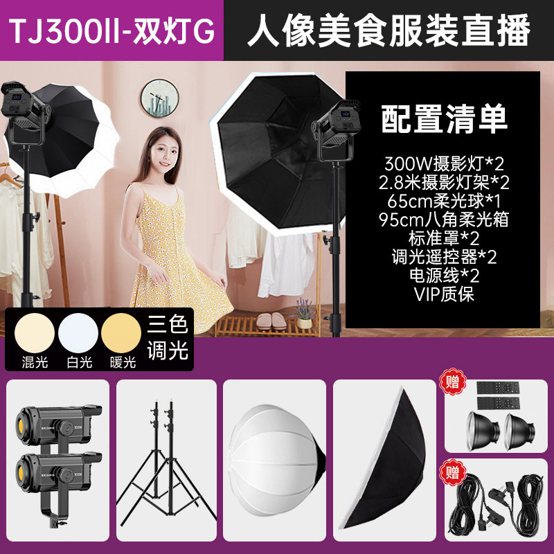 TJ300ll-듀얼라이트 G-[적용 : 인물, 미식, 의류 생방송]