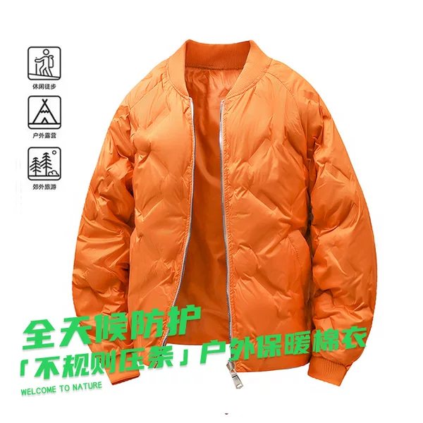 2026 New Autumn/Winter Sports Baseball Jacket, Unisex, Outdoor Northeast Style Traditional Coat with Baseball Collar and Cotton Padding
