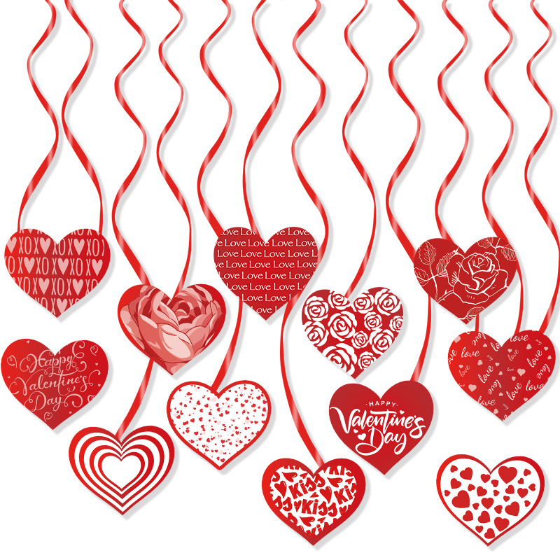 1 Set Quantity Cute Sweet Letter Heart Shape Pvc Paper