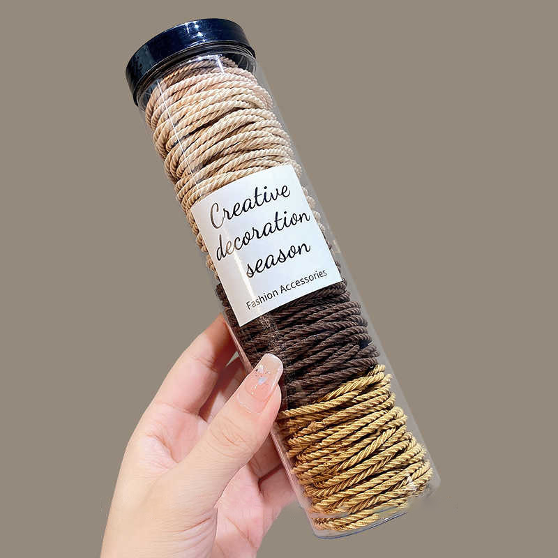 Estilo coreano de alta cuerda de Pelo elástico de las mujeres anillo de toalla simple banda de goma cuerda de pelo de cola de caballo alta anillo de pelo de bebé