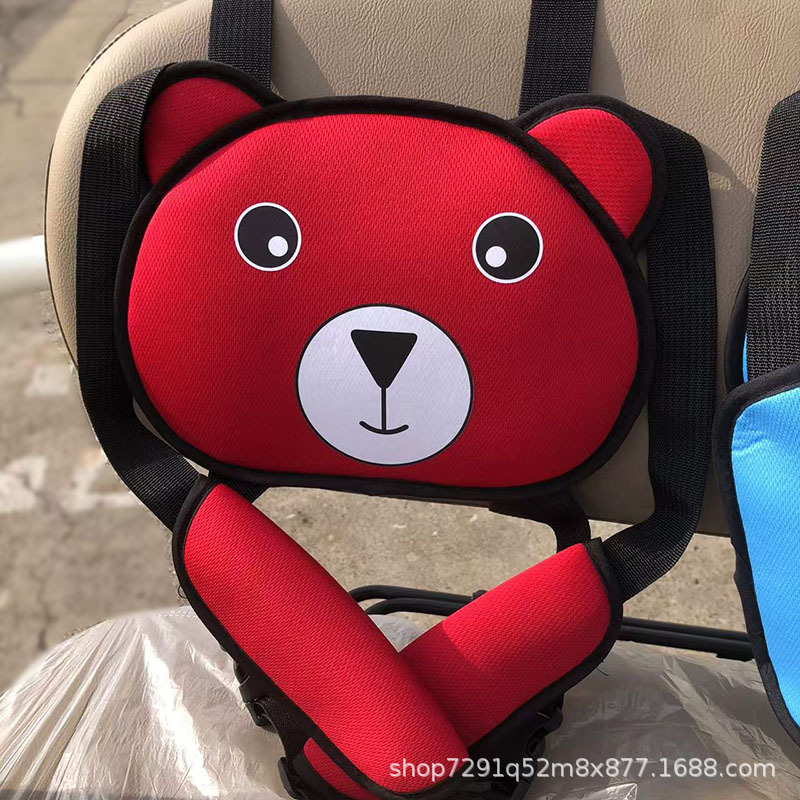 Bear electric motorcycle tricycle children's safety belt elderly scooter children's anti-fall seat with baby fixed protection