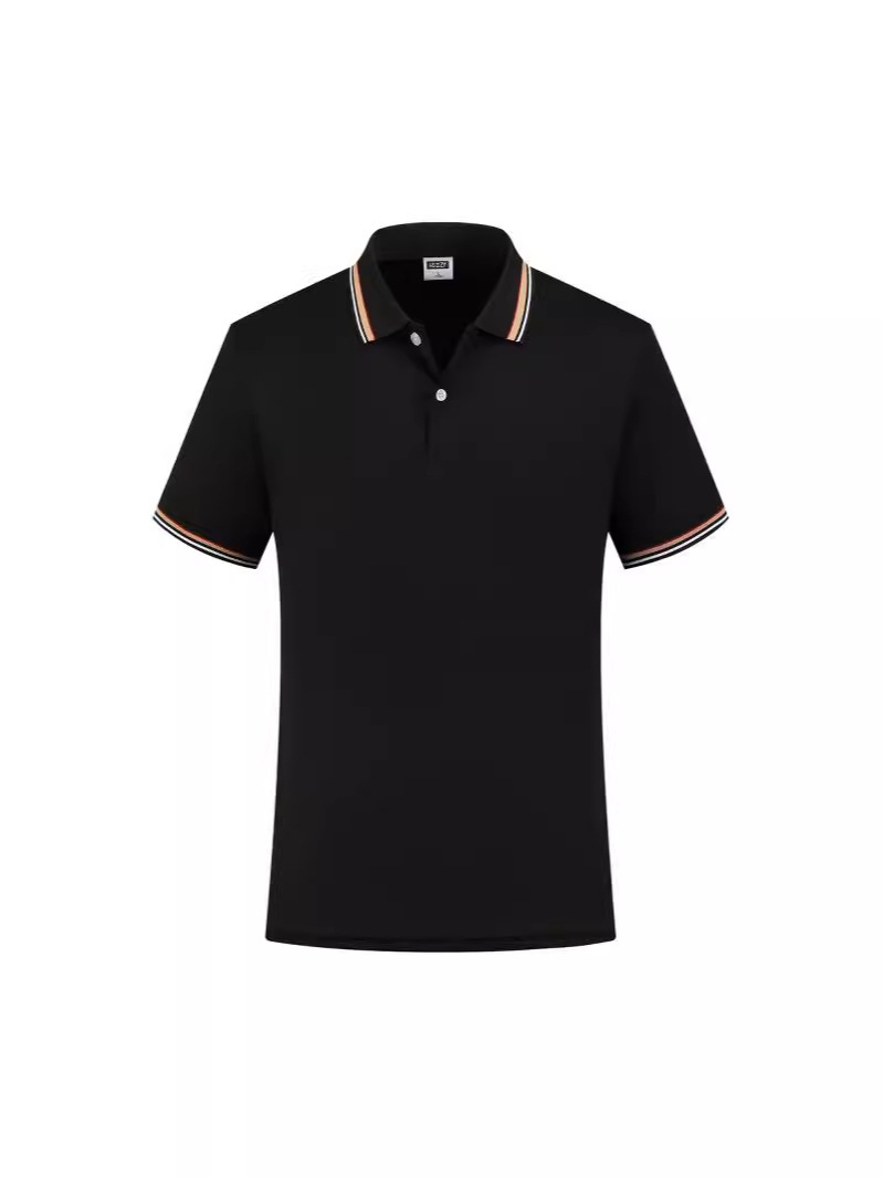 Promotional Polo Shirts with Small Collar, Cotton Blended Interlock, Printed and Embroidered Team Uniform Workwear