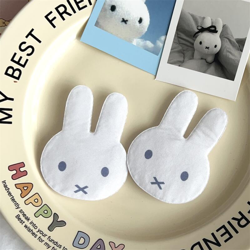 Korean and Japanese Cute Miffy Rabbit Magic Sticker Super Adorable Versatile Girl Bangs Hair Clip Cartoon Forehead Hair Accessory Magic Tool