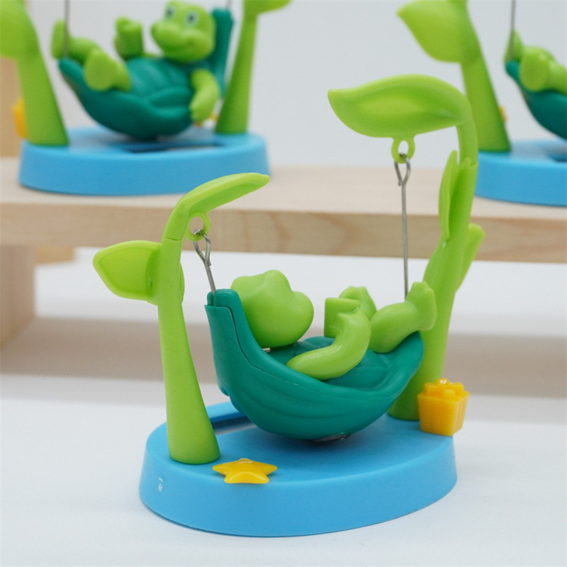 Creative New Solar Car Interior Decoration Ornaments Cartoon Turtle Doll Toys Home Ornaments