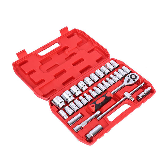 32-piece socket wrench car repair combination wrench ratchet fast Wrench 32-piece household socket wrench