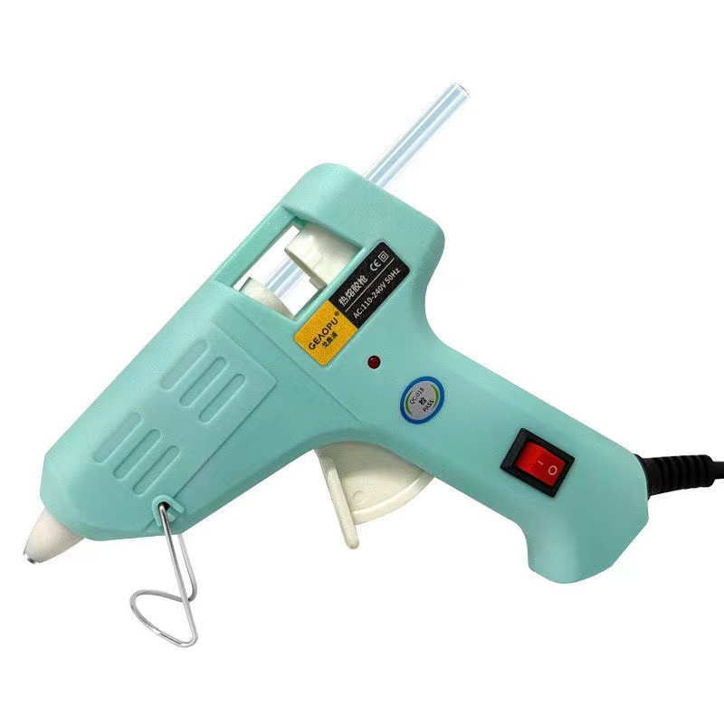 DIY20W pistola de pegamento de fusión en caliente hecha a mano macaron color pistola de pegamento