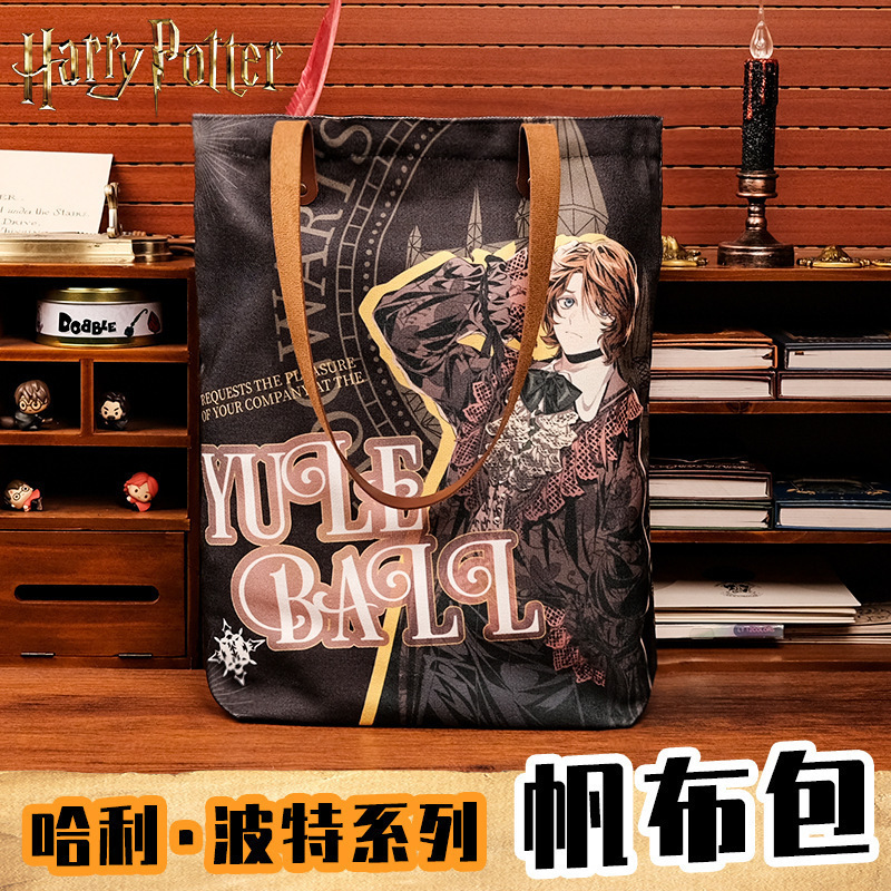 2025 New Women’S Essential Bag, Cute Style Shoulder Bag, Warner Genuine Harry Potter Peripheral Canvas Bag