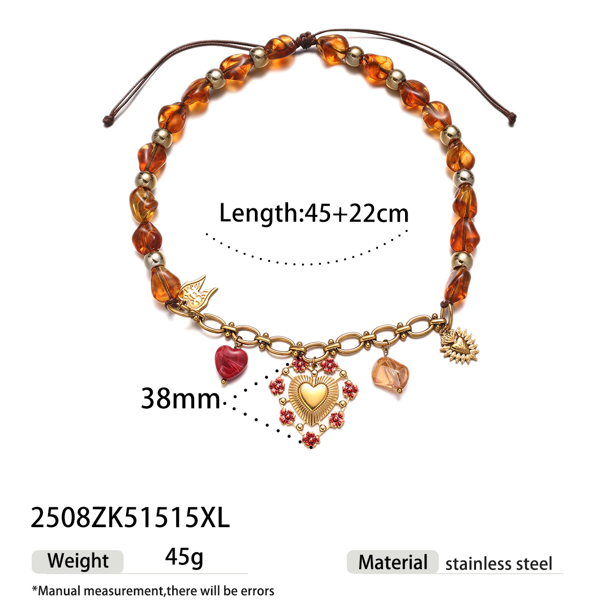 Tiana color goteo flor amor colgante ligero lujo alto sentido collar de cuerda alex joyería