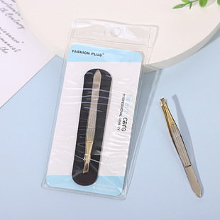 Fashion Stainless Steel Eyebrow Knife Household Eyebrow Scraper Eyebrow Makeup Tool Eyebrow Clip Beauty Makeup Eyebrow Clip Tweezers