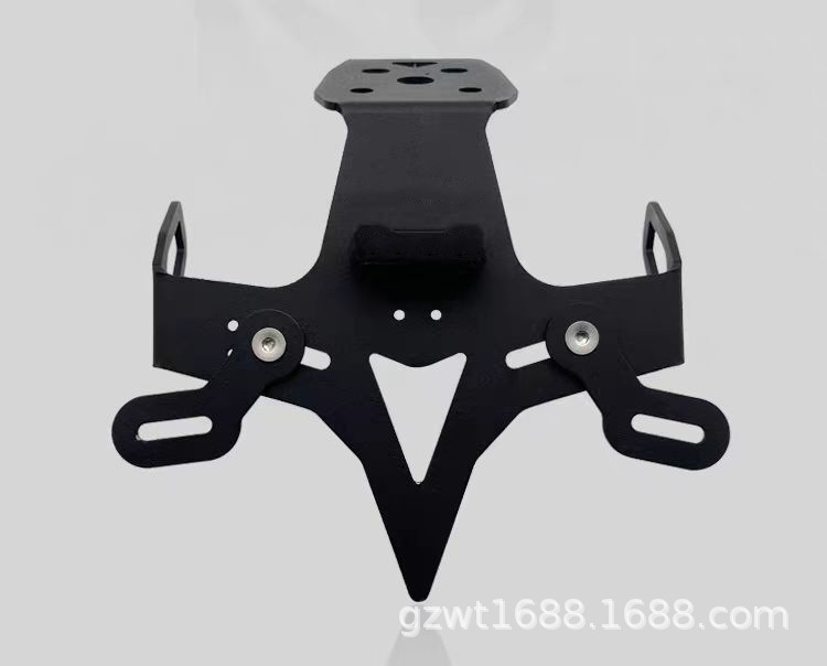 Suitable for Kawasaki ZX-4R/ZX-4RR/ZX-25R modified short tail license plate holder, short tail anti-rust steel license plate holder