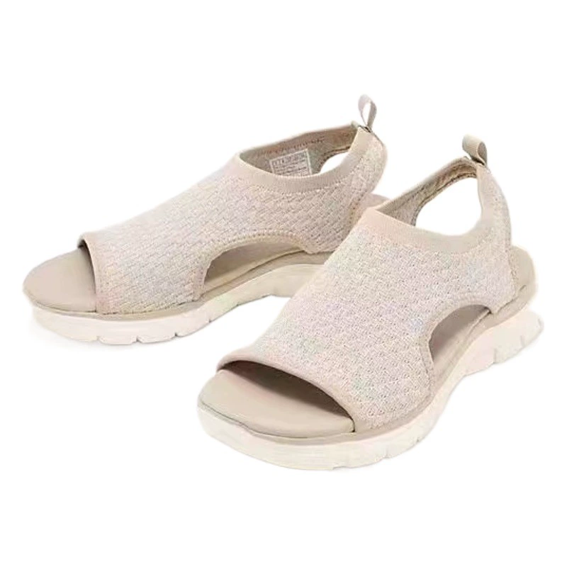 Трансграничная внешняя торговля и торговля Baotou половина тапочек женщины 2024 новые шнуровые склоны с европейским и американским ветром полые тапочки большого размера