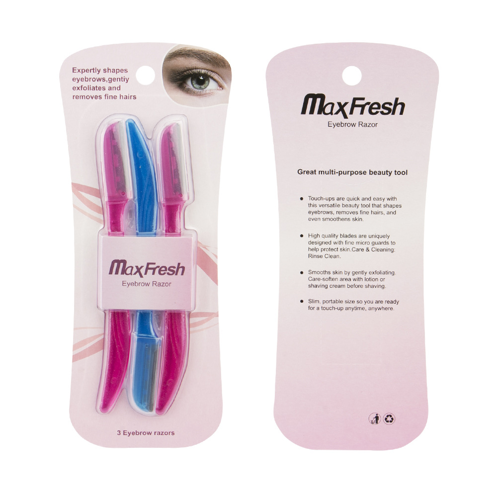 亚马逊 厂家批发 刮眉刀 不锈钢微距修眉刀 线下商超 修眉刀