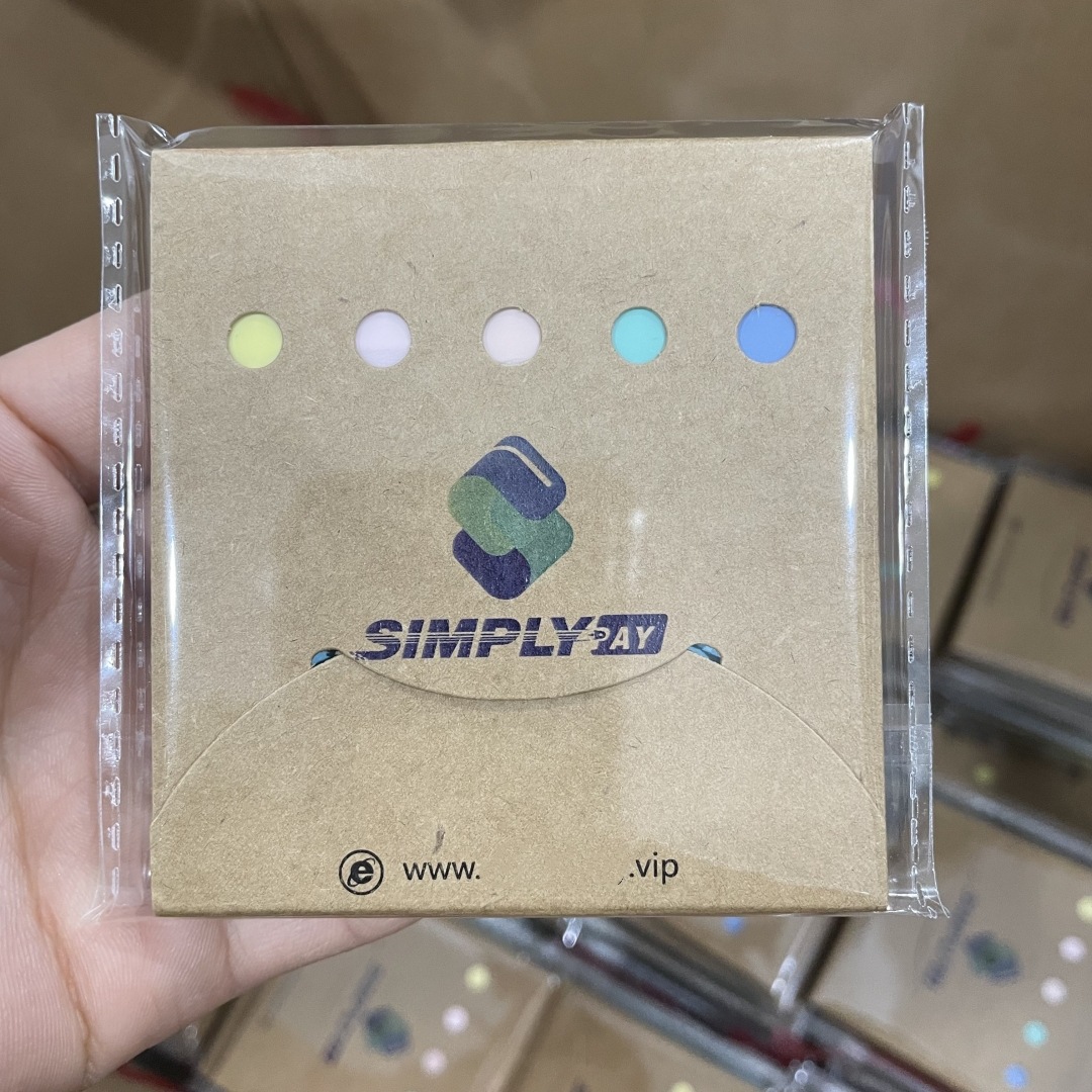 금융 회사 선물 사용자 정의 실용적인 비즈니스 광고 인쇄 로고 작은 선물 광고 스티커 메모 사용자 정의