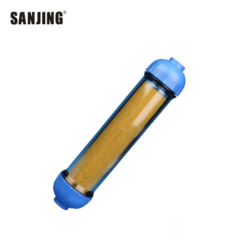 Filtro de agua ultra pura elemento de filtro de resina de pulido de acuario TDS purificador de agua trasera DI cama de mezcla columna de purificación desionizada