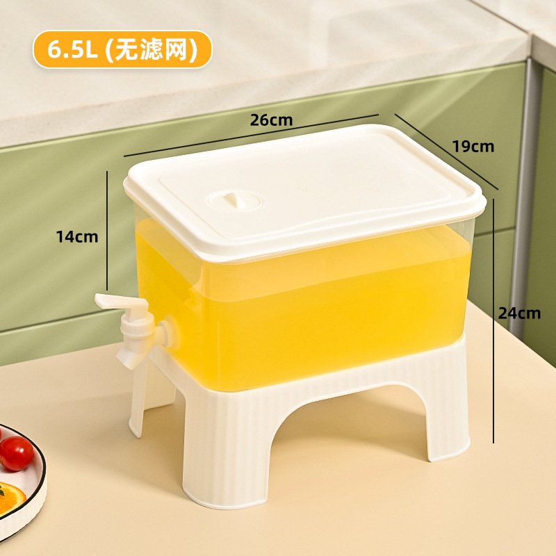 Refrigerador hogar hervidor de agua fría con grifo 3L capacidad limón fruta tetera bebida jugo tetera hervidor de agua fría