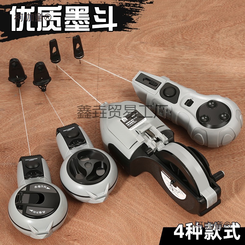 #墨斗工地放线木工不锈钢电动神线棉线器弹线划施工员画自麦太保