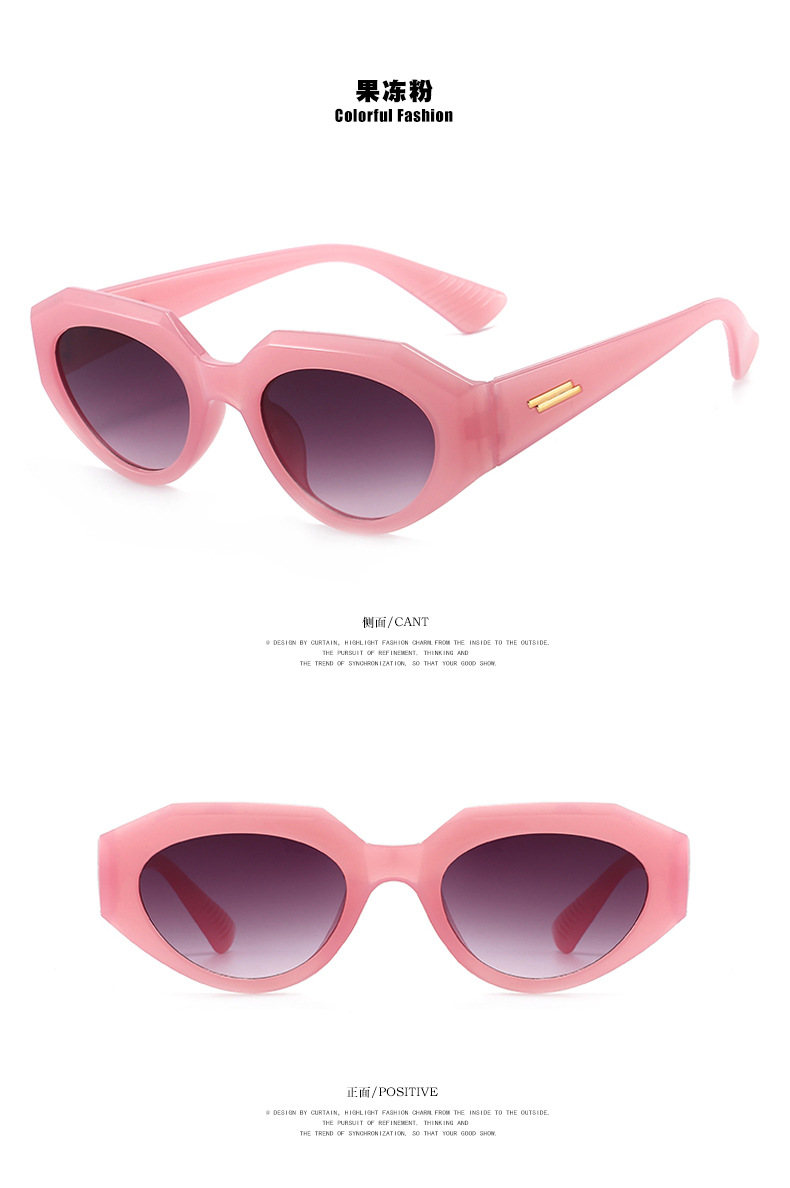 46g Weight UV400 Protection Lens Material Outdoor, Travel, Party, Fishing Occasion Women'S, Men'S, Unisex Gender Hip-Hop, Retro, Fashion, Simple Style Style Orange, Grey&Pink, White, Red, Green, Blue, Transparent, Black Color Hip-Hop Retro Fashion UV400 Protection Women's Sunglasses 11