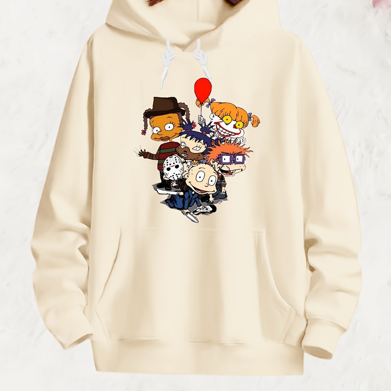 Plus Size Casual Sweatshirt Womens Plus Cartoon Fig