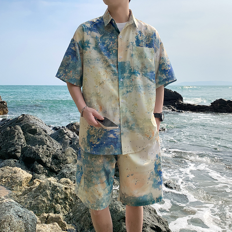 TZ522 비치 슈트 라이트 블루