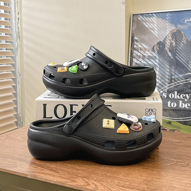 Moda de moda de primavera y verano para mujer, casual diario, cabeza redonda, zapatos con agujeros clásicos, zapatos con agujeros de mujer Baotou transpirables