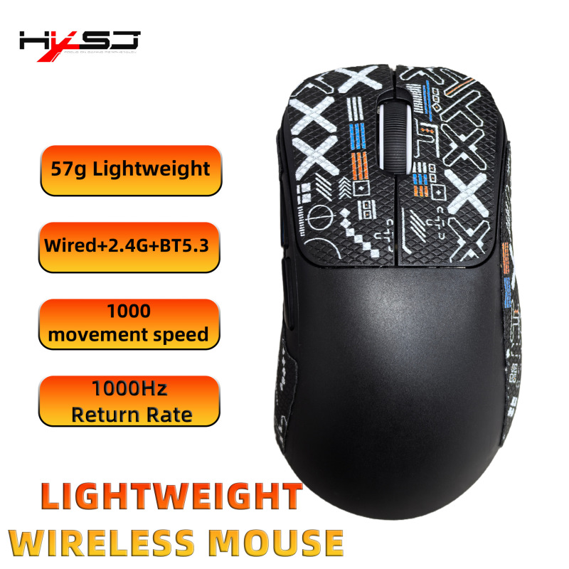 3 モード有線ワイヤレス Bluetooth BT5.3 軽量 10000dpi 調整可能なゲーミングマウスサポートデスクトップノート|undefined