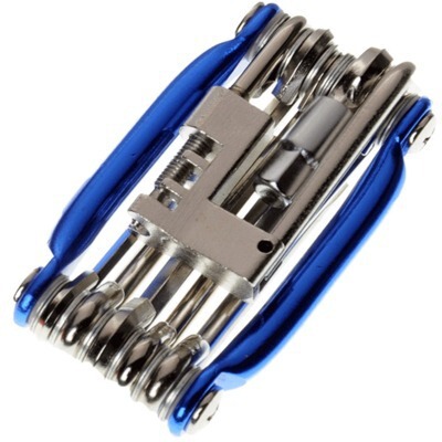 Bicycle repair combination set, multi-functional bicycle repair and maintenance tools, inner hexagonal set with chain cutter