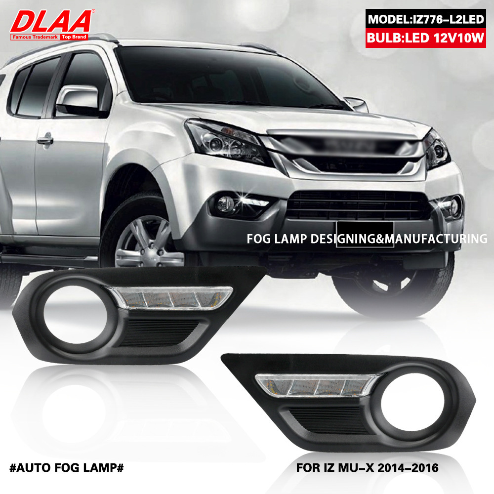 Aplicable a ISUZU MU-X 14 15 16 años Muang Ranger delantero LED conjunto de lámpara de niebla diaria luz de barra delantera