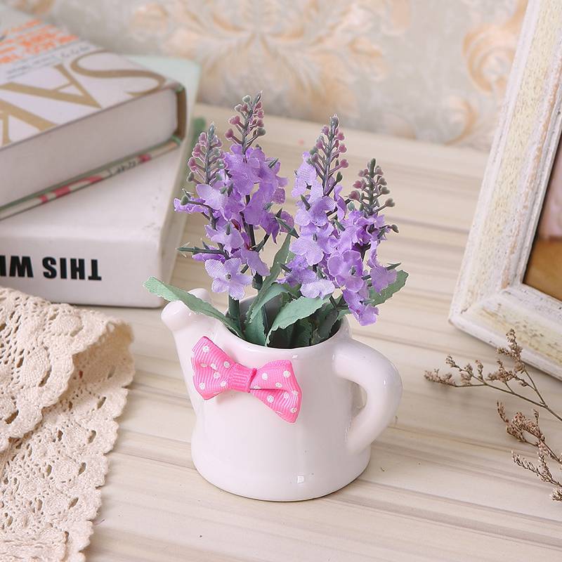 Purple small lavender pocket flask