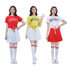 韓版新款啦啦操隊服裝女足球寶貝健身操拉拉隊廣場舞表演出服套裝