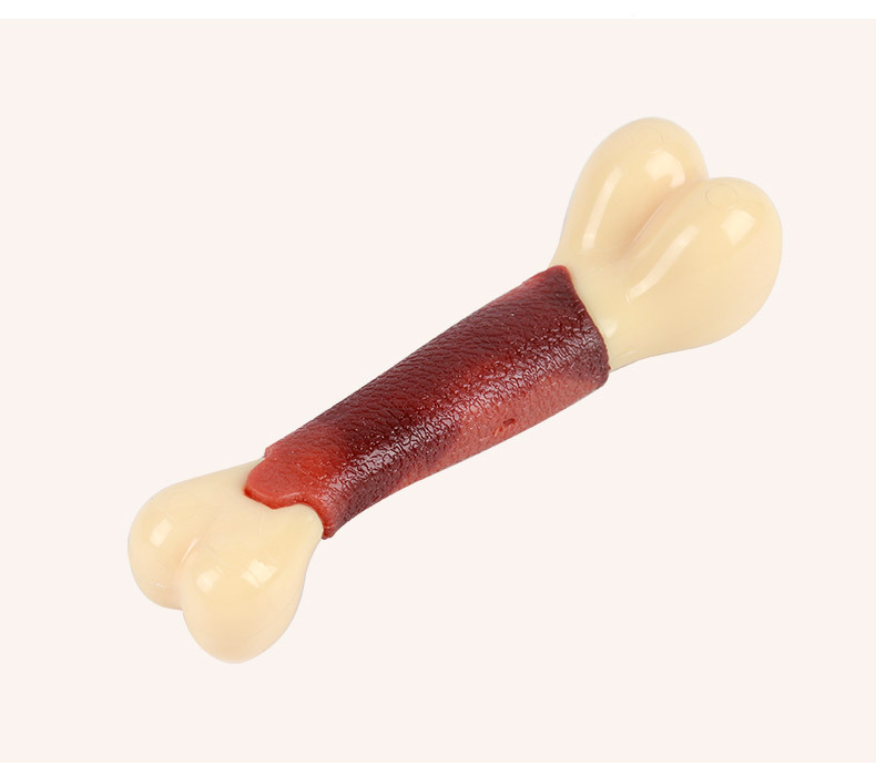 Psm New Pet Molar Toy Beef Flavor Simulation Bone Molar Fixed Tooth Wear-resistant Bite-resistant Pet Dog Toy display picture 3