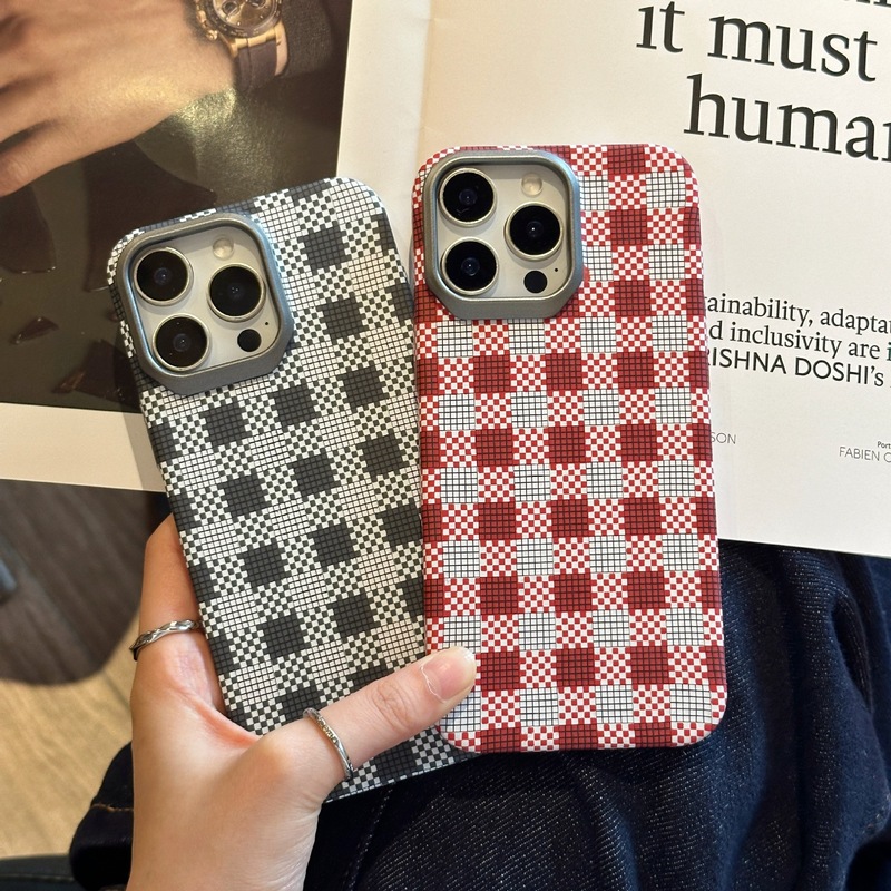 适用iPhone17格栅凯夫拉肤感磨砂手机壳苹果16超薄PC防摔保护套15|undefined